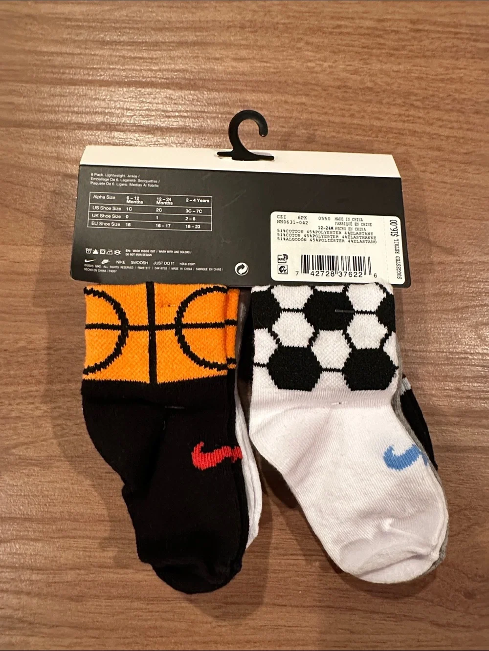 Nike Sports Themed baby/kids socks